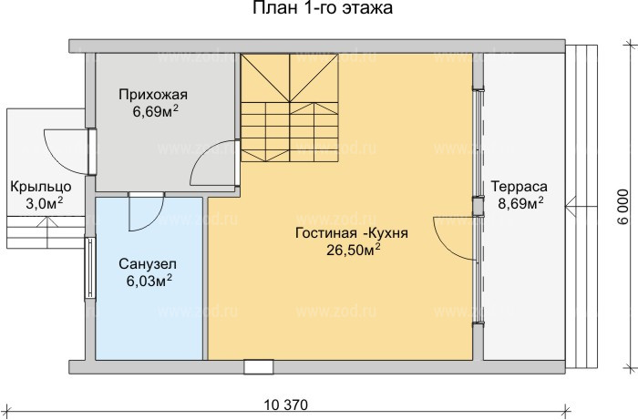 План 1 этажа